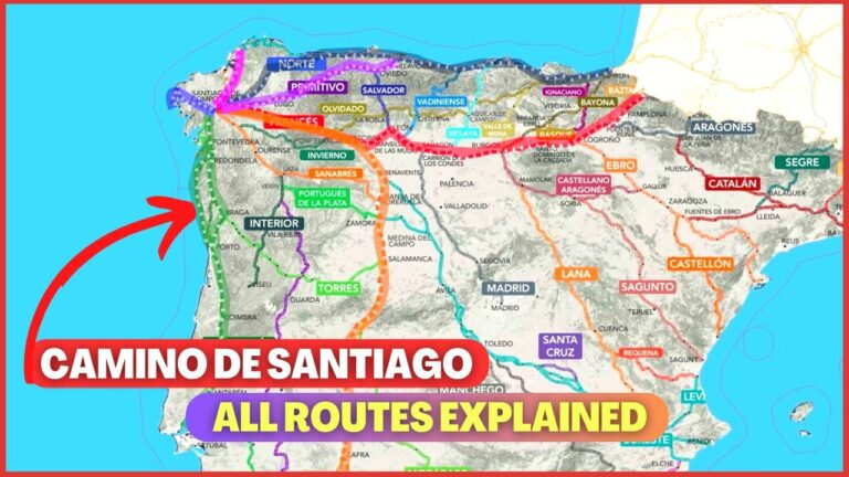 Descubre el Mapa de Rutas del Camino de Santiago: Guía Completa para Tu ...