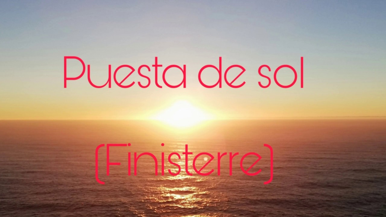 a que hora se pone el sol en finisterre
