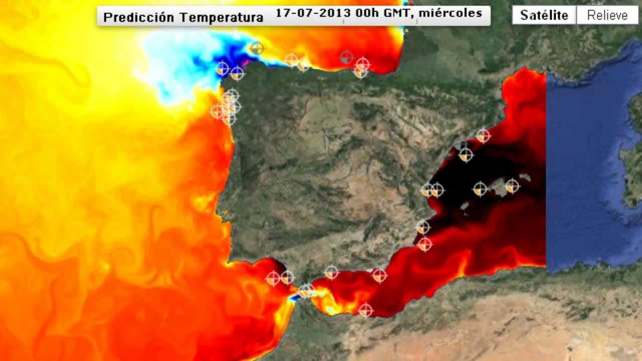 temperatura del agua en carnota